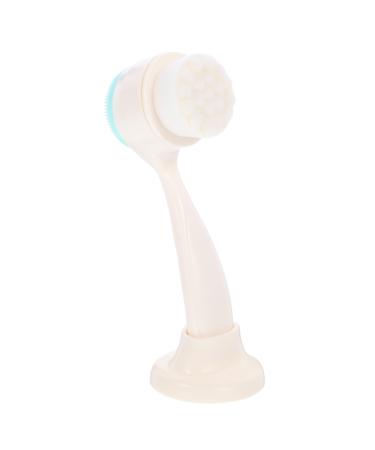 Healeved Manual Face Brush Face Washing Cleaner Pore Deep Cleansing Brush Face Scrubber Face Brush with Holder Facial Cleansing Tool Face Cleaning Brush Facial Brush Facial Cleansing Brush