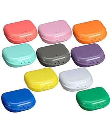 Buy Colorful Perforced Tooth Box - Molar Set Storage Case for Braces & Prosthesis | Slim Retainer Travel Case - Buy Online on GoSupps.com