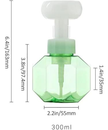 HOMU 300ml Flower Foaming Soap Dispenser | BPA Free Press Bottle for Kitchen & Bathroom | Blue | Foaming Soap Only - Buy Online on GoSupps.com