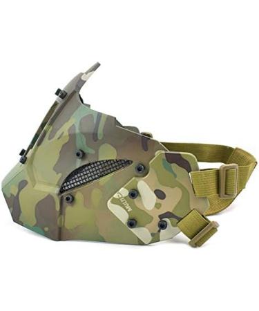 Atairsoft Tactical Half Face Mask - Ideal for Airsoft Paintball & BB Gun Games | Fit Fast Helmet Compatible (MC) - Buy Online on GoSupps.com