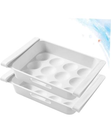 GLEAVI 2pcs Box Refrigerator Storage Box Household Dog Fridge Fruit Storage Holder Egg Carton Pull-out - Buy Online on GoSupps.com