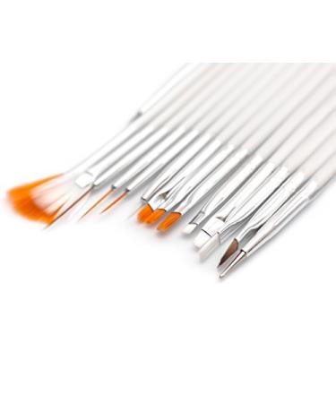 15-Piece Nail Art Brush Set for Gel & Acrylic Nails | Mybeautyworld24 - UV Gel Design Tools - Buy Online on GoSupps.com