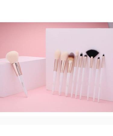 10-Piece Makeup Brush Set | Professional Loose Powder & Eyeshadow Brushes for Flawless Application - Ships Internationally - Buy Online on GoSupps.com