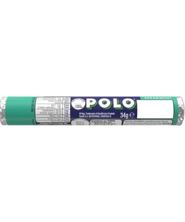 Polo Spearmint Tubes 34g (Pack of 5 Rolls) Multipack Mint Sweets - Buy Online on GoSupps.com