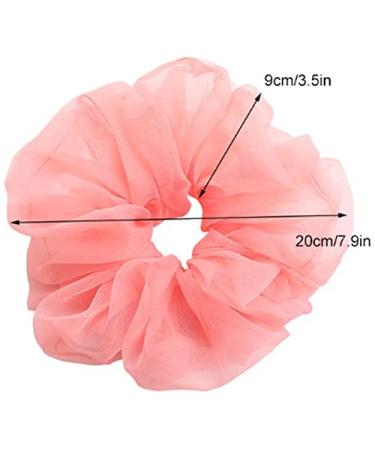 Daisy Del Sol 5 Pack Sheer Organza Pastel Color Hair Scrunchies - Assorted Earthy Tones - Buy Online on GoSupps.com