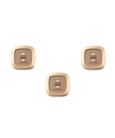L'Or al Paris Glam Beige Healty Glow Powder - Medium Dark Pack of 3 (3 x 9g)