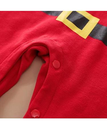 Christmas Romper Set for Baby Girl/Boy | My First Christmas Outfit | Red Jumpsuit with Hat | 6-9 Months - Buy Online on GoSupps.com