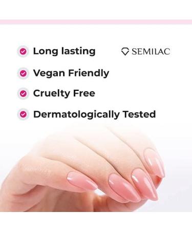 Semilac Base Coat Top Coat & UV Gel Colour Polish. Long Lasting Chip Resistant & Easy To Apply. 028 Classic Vine Colour UV Gel Nail Varnish. Perfect For Manicure or Pedicure. - Buy Online on GoSupps.com