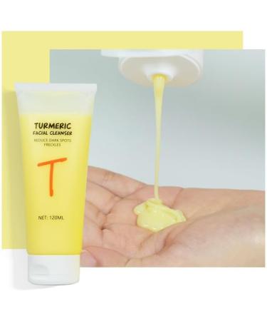  SONGVISON Turmeric Cleansing Cream 120 ml moisturizing facial cleansing gel with kojic acid and turmeric gentle formula rich in antioxidants exfoliating cleanser for all skin types - Buy Online on GoSupps.com