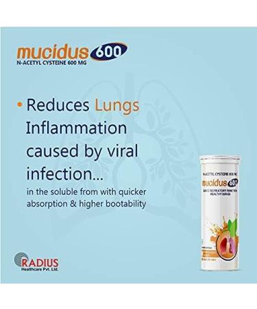 Roti N-Acetylcysteine 600 mg Effervescent Tablets - Antioxidant for Lung Health Liver Detox & Skincare | Sugar Free Orange Flavor | 30 Tablets Pack - Buy Online on GoSupps.com