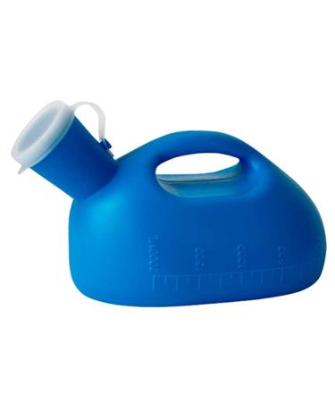 Male Urinal2000ml, Male Urinal Bottles with Cover, Male Portable Urinal Pee Bottles ,Incontinence, Seniors, Traveling, Driving, Camping Home Urinal Potty for Men (Blue)