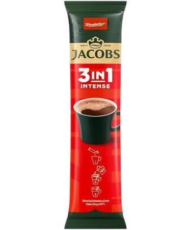 Jacob's Intense 3-in-1 Instant Coffee 48 Single Servings with Intense Coffee Taste - Buy Online on GoSupps.com
