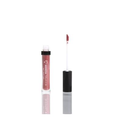SENZA TRUCCO LIP TINT Hassle Free Opaque Liquid Rosettes Bio Liquid Tint Intense Nude 02 Natural Organic Matt