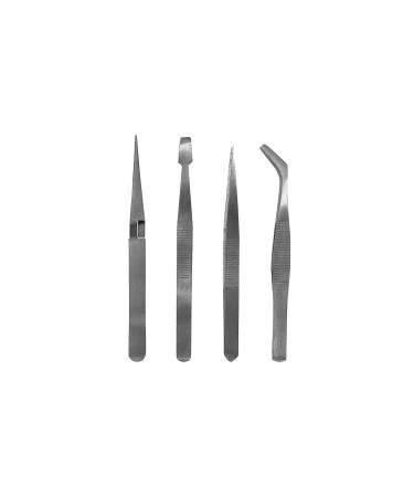 PAULIMOT model making tweezers set 4 pieces