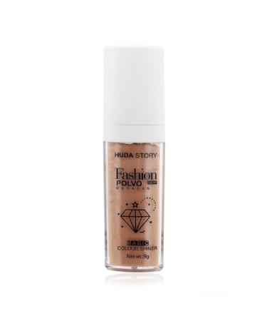 Highlighters Patting Powder Makeup Face Long Lasting Powder Light Illuminators Cosmetic Body Highlighter Powder Brown