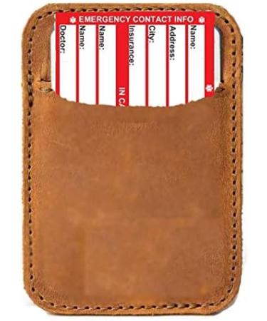 Emergency Medical Condition Wallet ID Card | Resealable Vertical Badge Holder (Red) - International Shipping Available - Buy Online on GoSupps.com