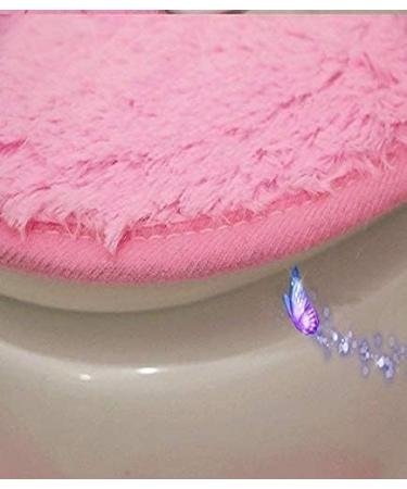 Eriks Hello Kitty Pink Bathroom Set - Toilet Cover, WC Seat Cover, Bath Mat Holder - Buy Online on GoSupps.com