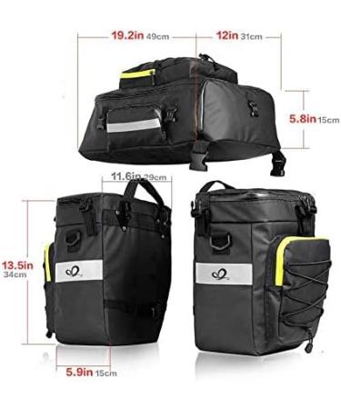 Buy Waterfly 3-in-1 Bicycle Bag | Waterproof & Tear-Resistant Luggage Rack Pocket | Ideal Cycling Gear for International Shipping - Buy Online on GoSupps.com