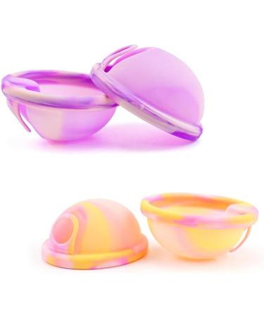Shop Kuwung 2-Piece Leak-Proof Menstrual Disc - Reusable Silicone Cups (S+L) with Storage Bags for Active Women | Ideal for Sports Swimming and Intimacy - Buy Online on GoSupps.com