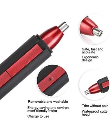 KouRy Multifunction Ear & Nose Hair Trimmer - Waterproof USB Rechargeable for Men & Women Stainless Steel Blades for Eyebrows Sideburns & Ear Hair - Buy Online on GoSupps.com