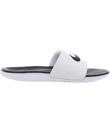 Nike Unisex Kids Kawa Slide Sandal 37.5 EU - White Black | Best International Shipping & Deals - Buy Online on GoSupps.com