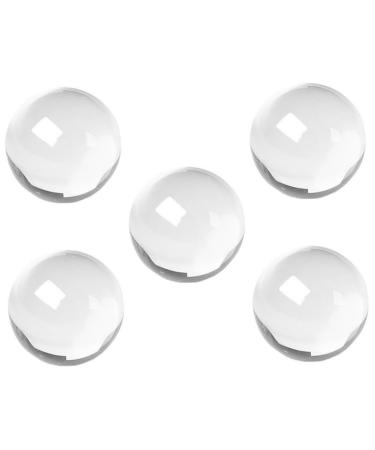 Tovinanna 5st crystal fitness ball hamster cages massage balls from crystal chinese health massage ball balls for health exercises massage ball ornaments white crystal older hand