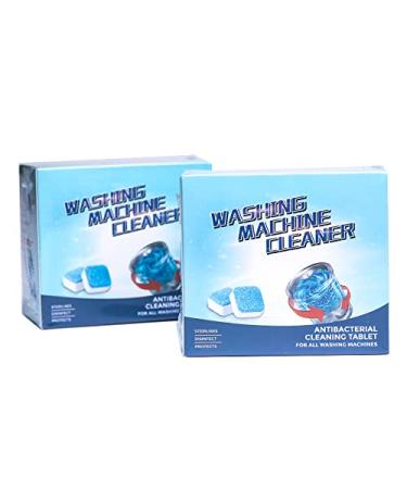 NC Washing Machine Cleaner Descaler 12 Pack - Deep Cleaning Tablets For HE Front Loader & Top Load Washer, Clean Inside Drum And Laundry Tub Seal (12)