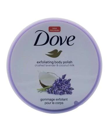 Dove Exfoliating Body Polish Body Scrub Crushed Lavender & Coconut Milk 10.5 oz - Gentle Exfoliation for Silky Smooth Skin - Buy Online on GoSupps.com