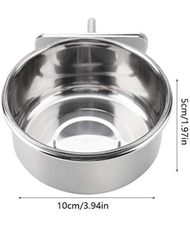 Ftvogue Adjustable Stainless Steel Parrot Feeder - Hanging Food & Water Cups for Bird Cages | Purchase Internationally - Buy Online on GoSupps.com