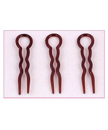 Pack of 10 Havana Brown Hairpins - Simple & Stylish Hair Accessories for All Hair Types - Buy Online on GoSupps.com