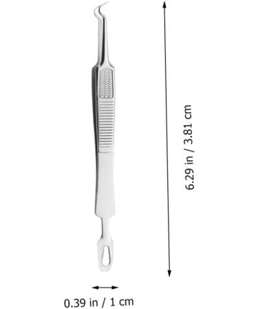 PLAFOPE 3pcs Clip Stainless Pimple Blemish Removal Tools Blackhead Extractor Kit Stainless Steel Silver - Buy Online on GoSupps.com