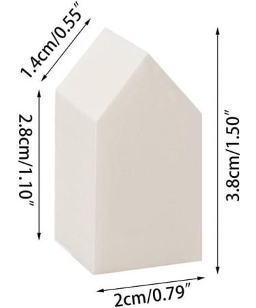 Dajidafu 50 Pieces Cosmetic Puff Absorbent Sponges Pad Nail Brush Coloring Self-Assembly Nails Accessories Supply Stamper Tools - Buy Online on GoSupps.com