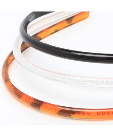 Topkids Accessories: Plastic Hair Ripped Bands & Combs - Black Transparent & Brown (Set of 3) - Ideal for Kids - Buy Online on GoSupps.com