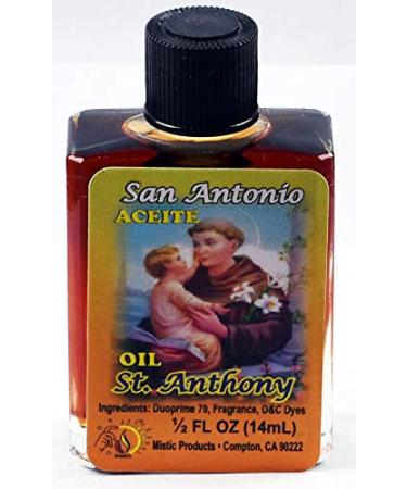 1 PIECE BRYBRADAN ST. ANTHONY OIL SAN ANTONIO ACEITE 1/2 FL OZ 14.7ML ST.ANTHONY 1 Fl Oz (Pack of 1)