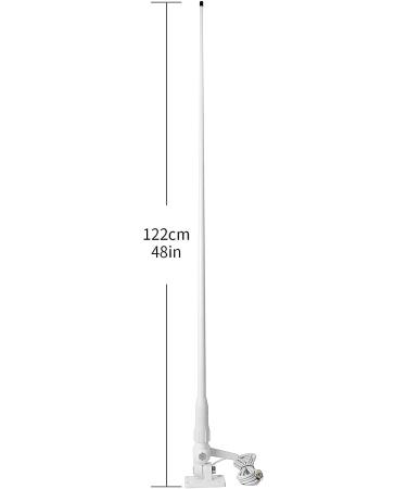 UAYESOK VHF Marine Base Antenna 48 Fiberglass Waterproof Boat Antenna | Adjustable Ratchet Mount - Buy Online on GoSupps.com