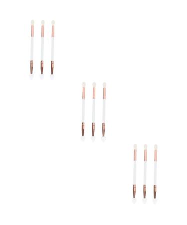 Healeved 9 Pcs Eye Shadow Brush Eyeliner Brush Eye Primer Dual-headed Eyeshadow Brush Eye Brush Nylon