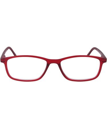 Super Flat Reading Glasses MR51 - High-Quality Plastic Spring Hinge Red +1.00 dpt - International Shipping Available - Buy Online on GoSupps.com