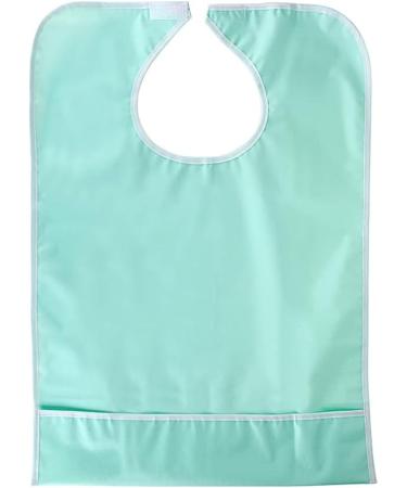 BTSKY 4 Pcs Waterproof Reusable Adult Bibs - Mealtime Protector Bib Set with Crumb Catcher in Pink, Beige, Blue, and Green - Buy Online on GoSupps.com