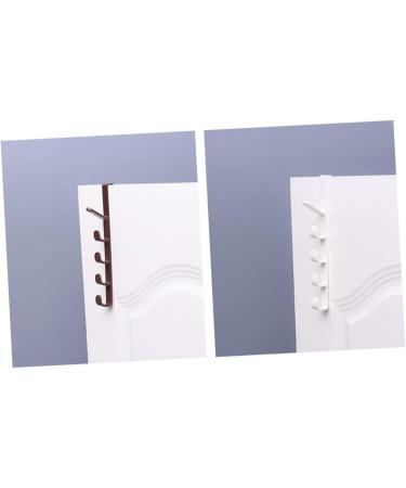 Alipis 3pcs 5 Door Rack Hooks Hat Hangerwhitel The Coat Over Holders Towel Multifunctional Plastic medium White - Buy Online on GoSupps.com