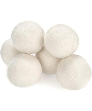 Buy 6 Extra Large 100% Organic New Zealand Wool Dryer Balls - Eco-Friendly Chemical-Free | WoolDryer Plus - Buy Online on GoSupps.com