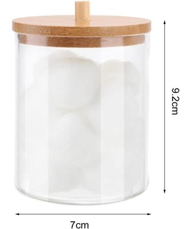 Honrane Cotton Pad Holder Cosmetic Cotton Pad Organizer Cosmetic Storage Box Transparent Convenient Simple Makeup Cotton Pad Swabs Organizer Storage Box for Home 3 - Buy Online on GoSupps.com