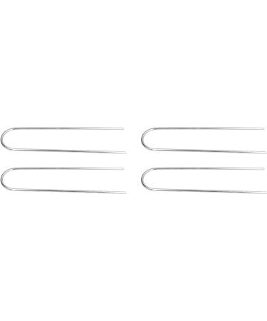4 Pcs U Shaped Nail Tent Ground Staple High Hardness Stainless Steel Garden Pegs Securing Lawn Supplies - Buy Online on GoSupps.com