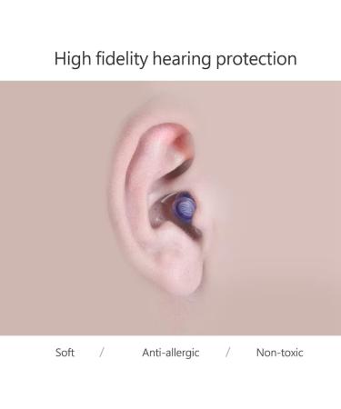 Fidelity 21dB Anti-Noise Earplugs for Concerts & Festivals - 19.5cm Blue | Premium Hearing Protection - Buy Online on GoSupps.com