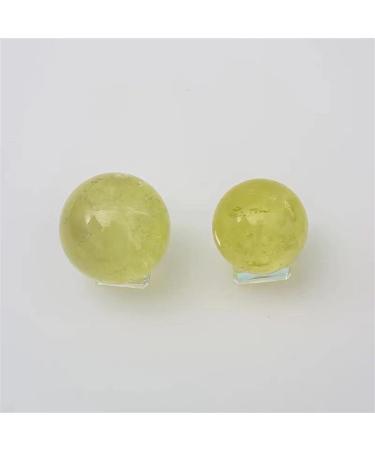 Beautiful Crystal 1pc 40mm-45mm Natural Crystal Clear Citrine Stones Sphere for Feng Shui Home Decorative Stones Stone Mineral Specimen - Buy Online on GoSupps.com