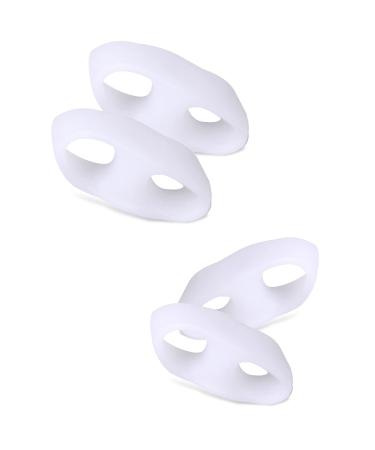 Buy 2 Pairs of Soft Silicone Toe Separators | Little Toe Correctors & Protectors - International Shipping Available - Buy Online on GoSupps.com