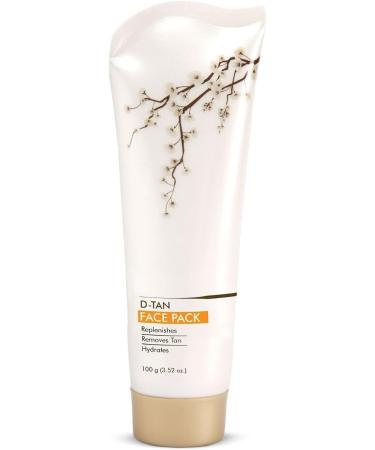DX D-Tan Face Pack | Enriched with Aloe Vera Zinc Oxide & Kaolin | Detan Face Pack for Men & Women | All Skin Types | Tan Removal Replenishes & Moisturizes Skin | 100g (Pack of