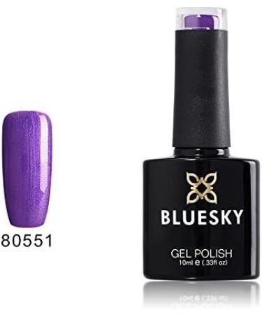 Bluesky GEL NAIL POLISH PURPLE GRAPE GUM PURPLE SHIMMER GRAPEVINE 80551 Nail Gel Polish UV LED Soak Off 10ml - Buy Online on GoSupps.com