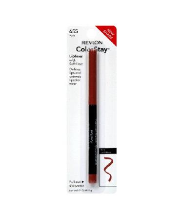 Revlon ColorStay Lipliner with SoftFlex  Rose 655  0.01 Ounce Red 0.01 Ounce (Pack of 1) - Buy Online on GoSupps.com