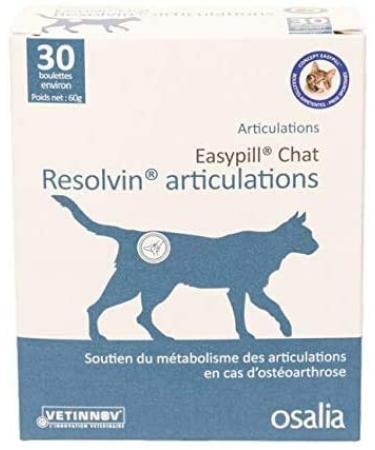 Easypill Resolvin Flex Cat Joint Care Supplement For Cats Provides Glucosamine and Chondroitin To Aid The Resolution Of Inflammation Contains Vitamin E To Protect The Joints 30 x 2 Grams Pellets