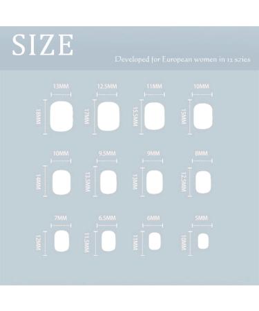 Sethexy Short Square White False Nails - Glossy Pure Color Collection | 24Pcs Full Cover Press on Acrylic Stick on Nails for Women and Girls - Buy Online on GoSupps.com